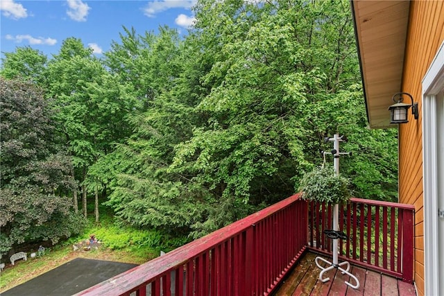 view of wooden terrace