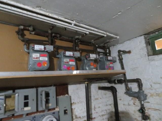 storage room with electric panel