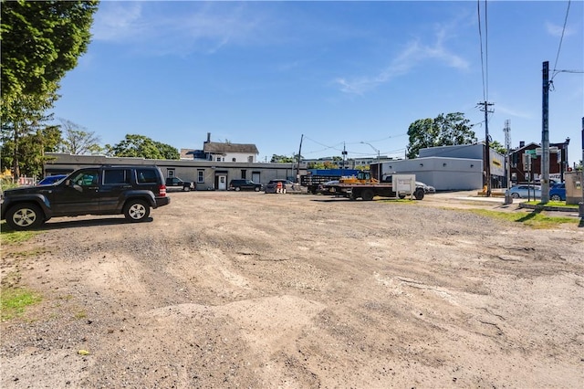 view of parking / parking lot