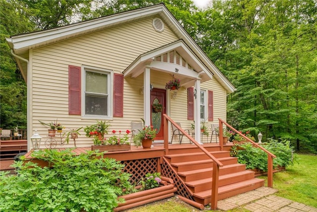 view of bungalow-style house