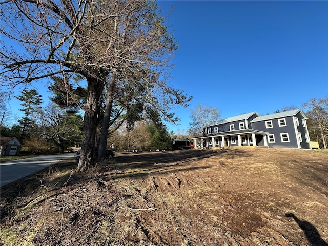 exterior space featuring covered porch
