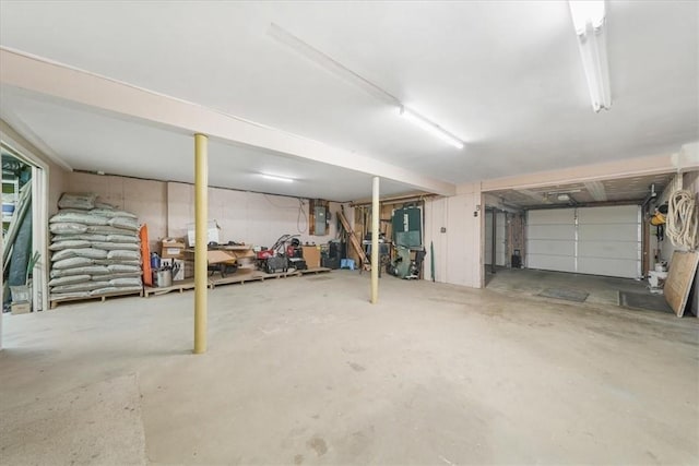 garage featuring electric panel