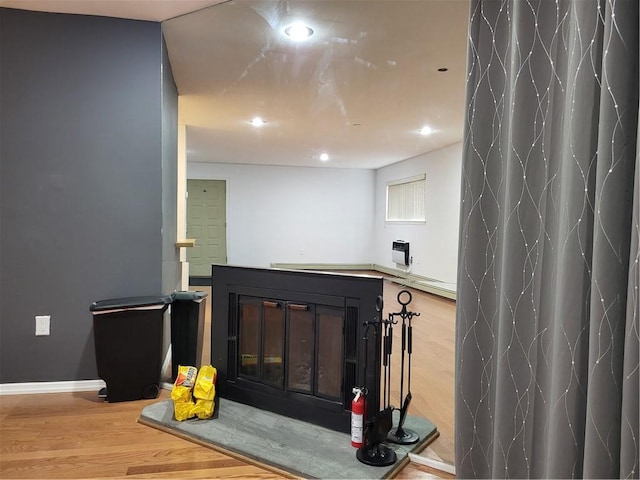 room details featuring hardwood / wood-style flooring