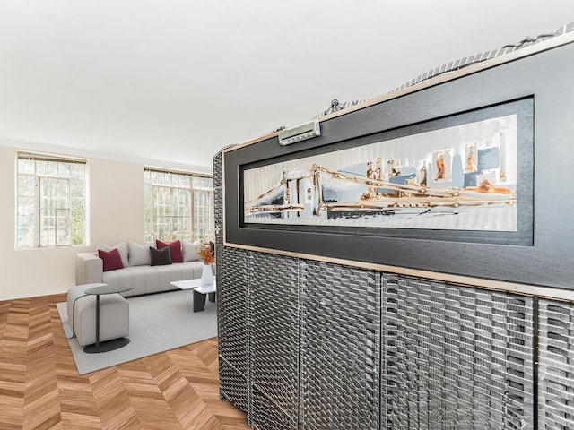 room details featuring parquet floors