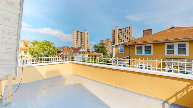 view of patio / terrace featuring a balcony