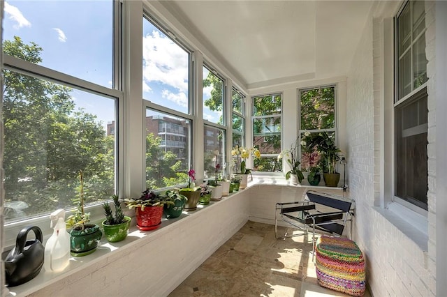 view of sunroom