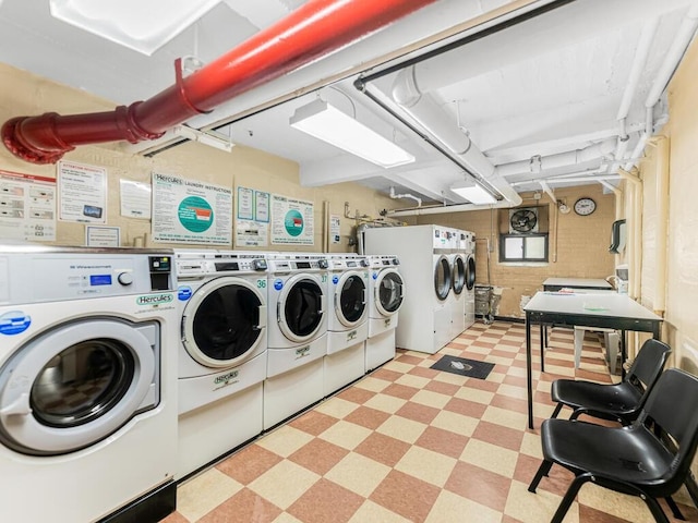 washroom featuring separate washer and dryer