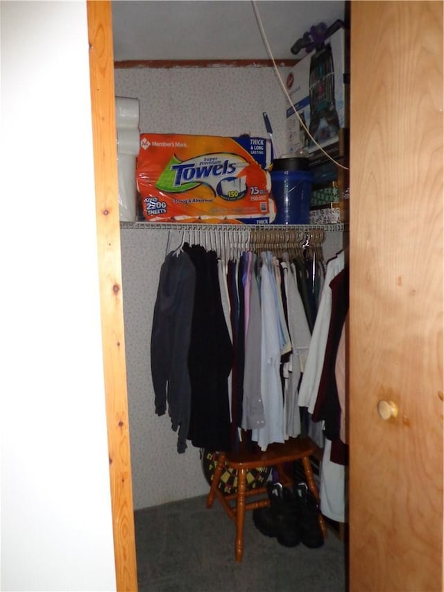 view of closet