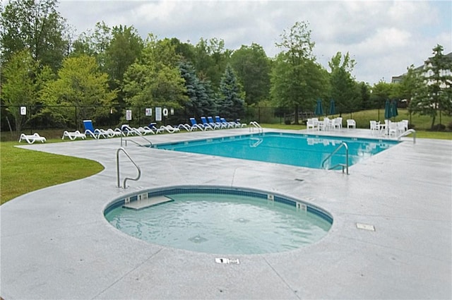 view of pool