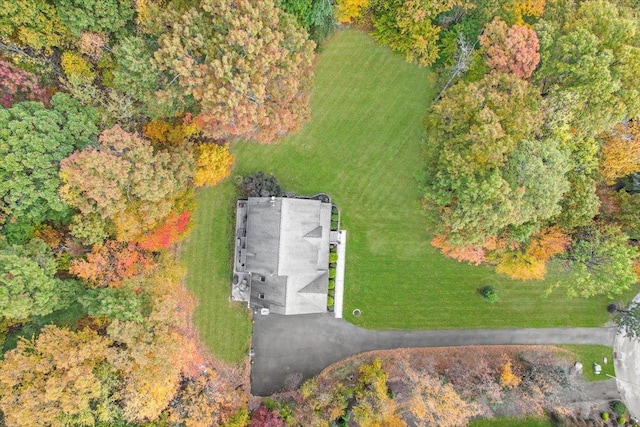 drone / aerial view featuring a rural view