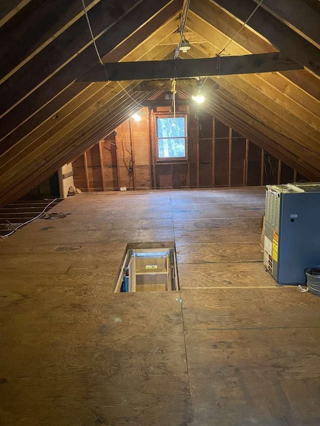 view of attic