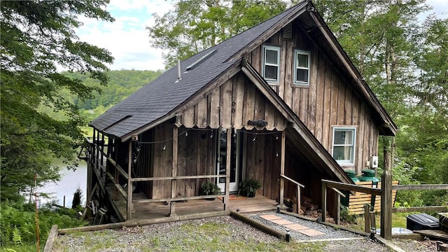 view of rear view of property