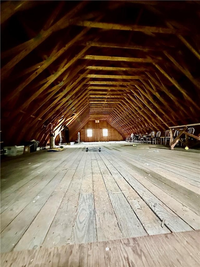 view of attic