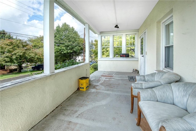 view of sunroom / solarium