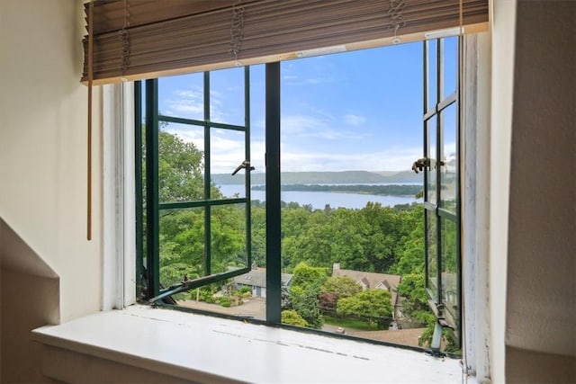 room details with a water view