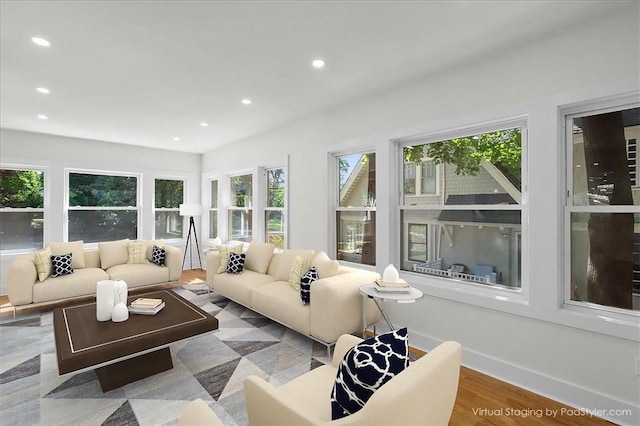 sunroom with a healthy amount of sunlight