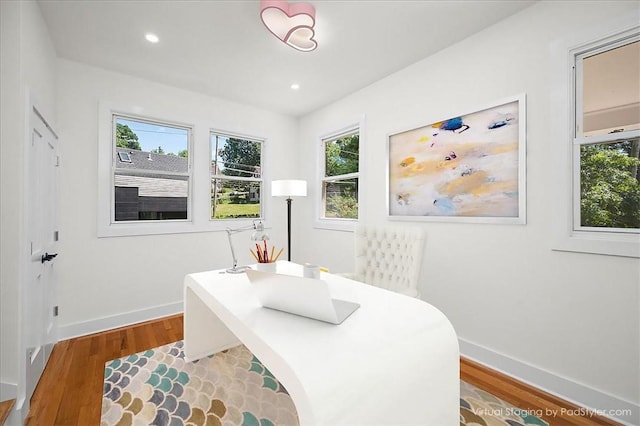 dining room featuring hardwood / wood-style floors