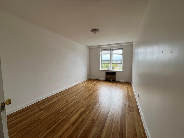 empty room featuring wood-type flooring