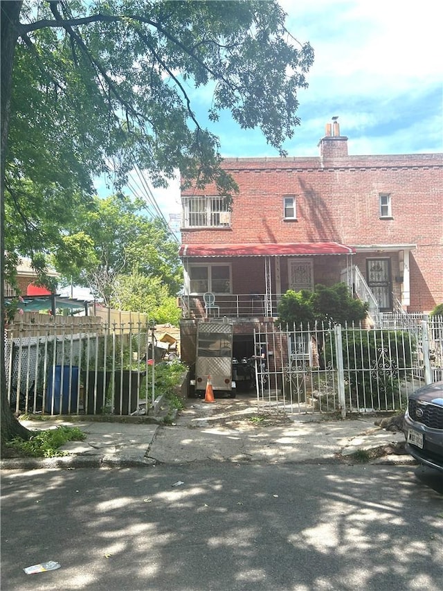 1711 Mansion St, Bronx, NY 10460 - rear view of house with a chimney