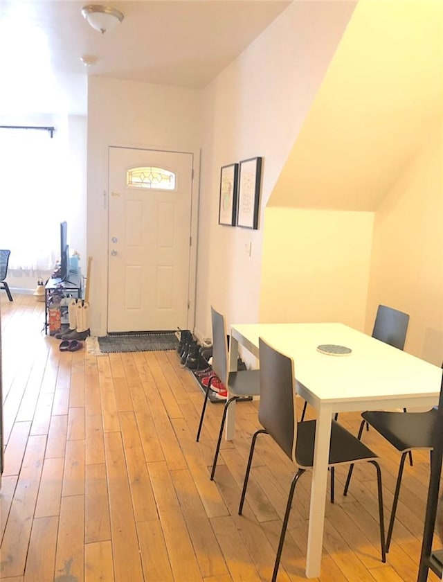 interior space featuring light hardwood / wood-style floors