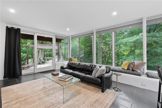 sunroom / solarium with a healthy amount of sunlight