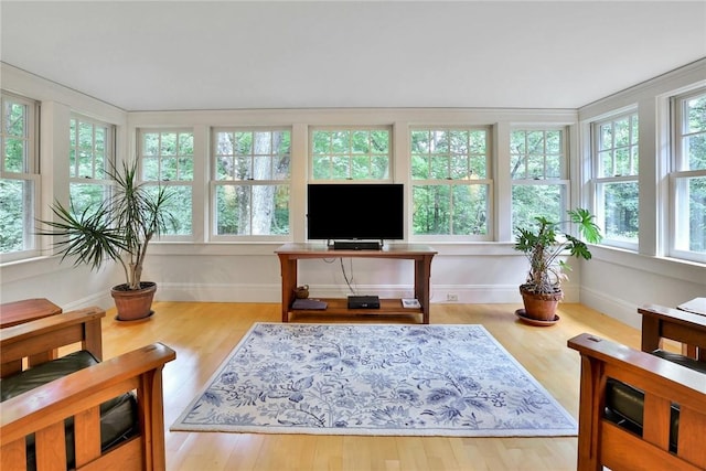 view of sunroom / solarium