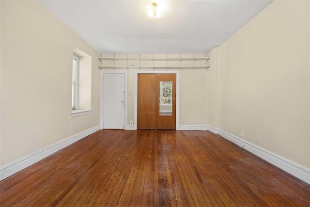 entryway featuring hardwood / wood-style flooring