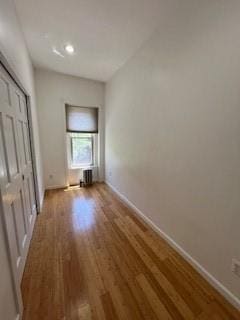 interior space with wood-type flooring