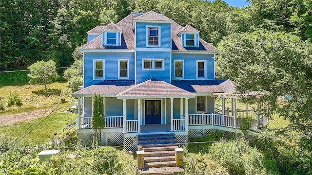 view of front of house featuring a porch