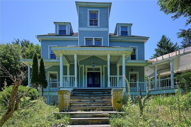 view of front of house with a porch