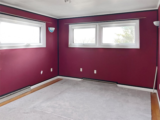 view of carpeted empty room