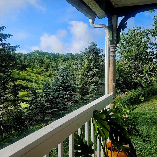 view of balcony