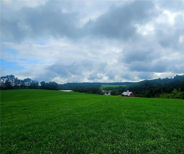 view of mountain feature featuring a rural view