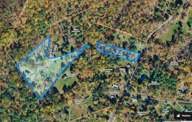45 Rocky Hill Ct, Grahamsville, NY 12740 - map / location featuring property parcel outlined