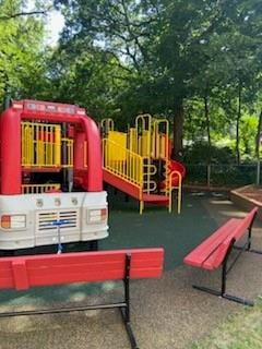 view of jungle gym