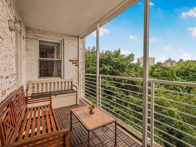 view of balcony