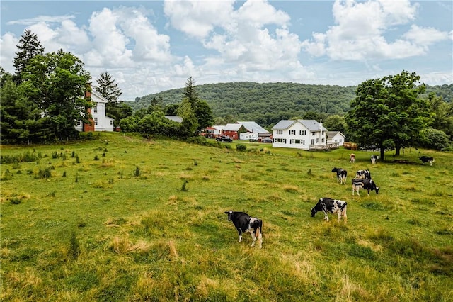 exterior space featuring a rural view