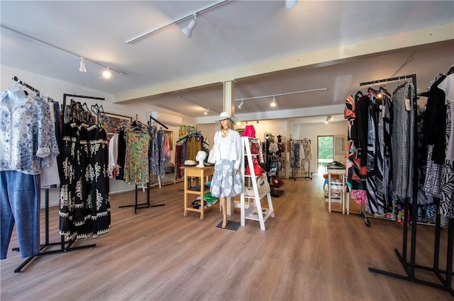 interior space featuring hardwood / wood-style flooring