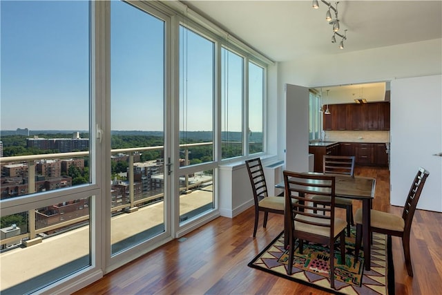 sunroom / solarium with plenty of natural light