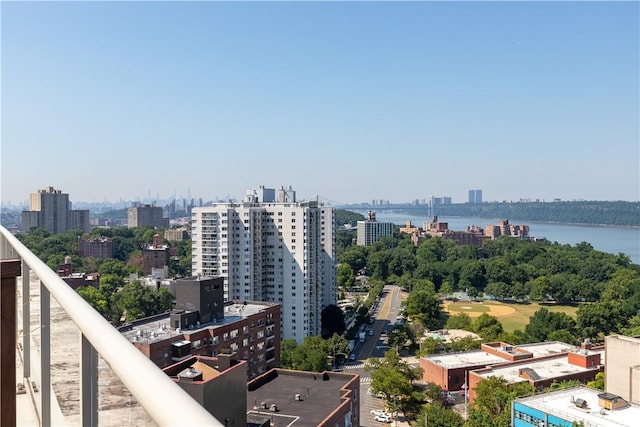 view of city featuring a water view