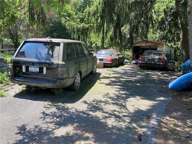 view of vehicle parking