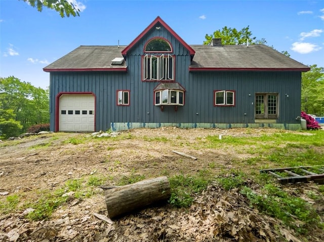 view of home's exterior featuring a garage