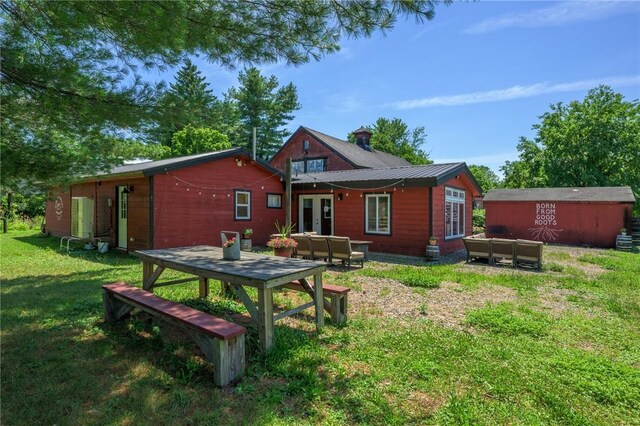 1727 Rte 9, Germantown, NY 12526 - back of property with a yard