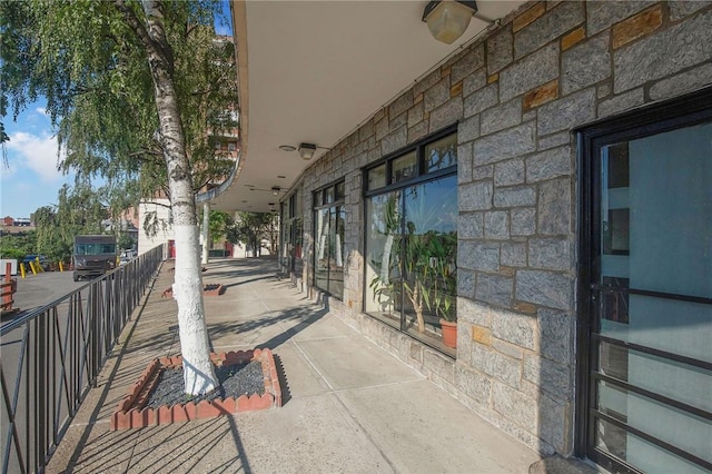 view of patio / terrace featuring a balcony