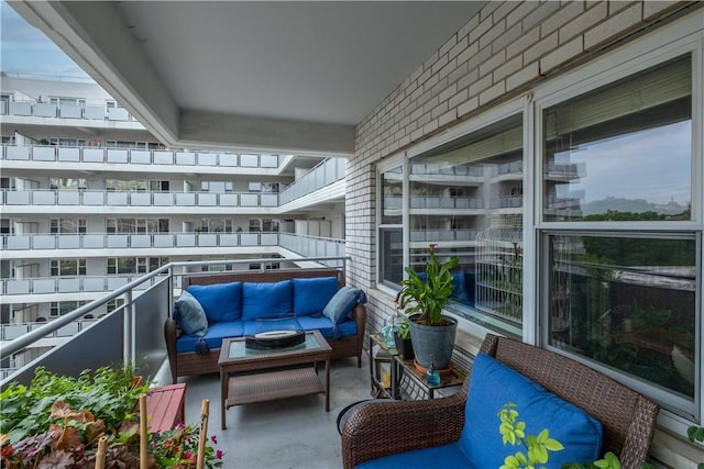 balcony with outdoor lounge area