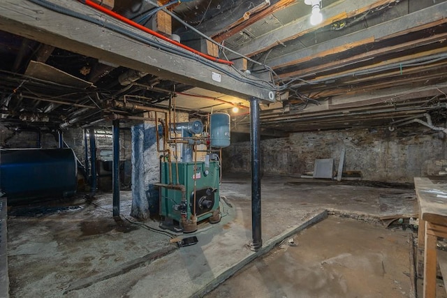 view of basement