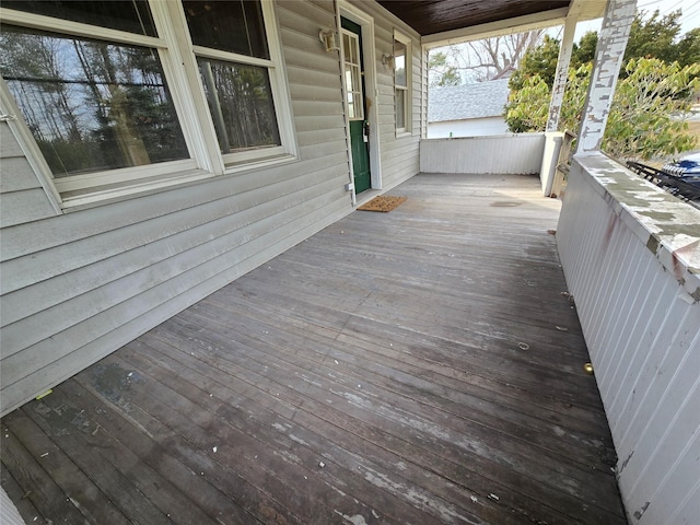 275-277 State Route 17b, Monticello, NY 12701 - deck with covered porch
