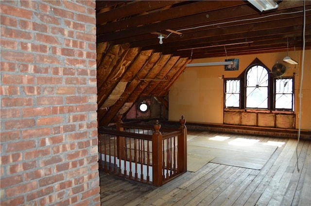 view of attic