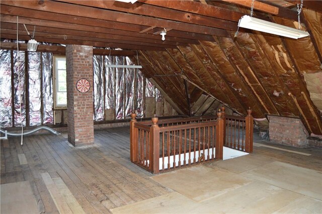 view of attic