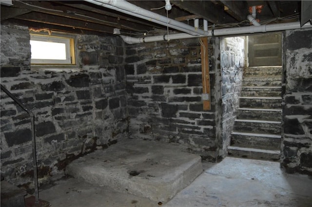 view of basement